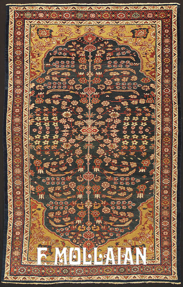 Tapis Persan Antique Mahal Ziegler n°:85643315